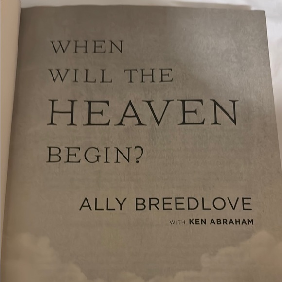 Other - 'When Will the Heaven Begin?' Decorative Book